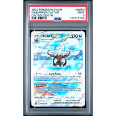 Pokémon TCG: Darkrai Vstar GG50 PSA 9 - Crown Zenith