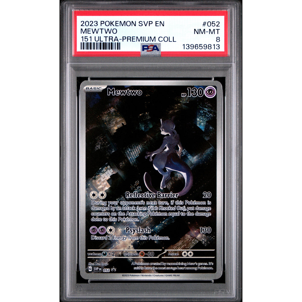 Pokémon TCG: Mewtwo #052 PSA 8 - Scarlet & Violet Black Star Promos
