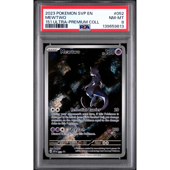 Pokémon TCG: Mewtwo #052 PSA 8-139659813