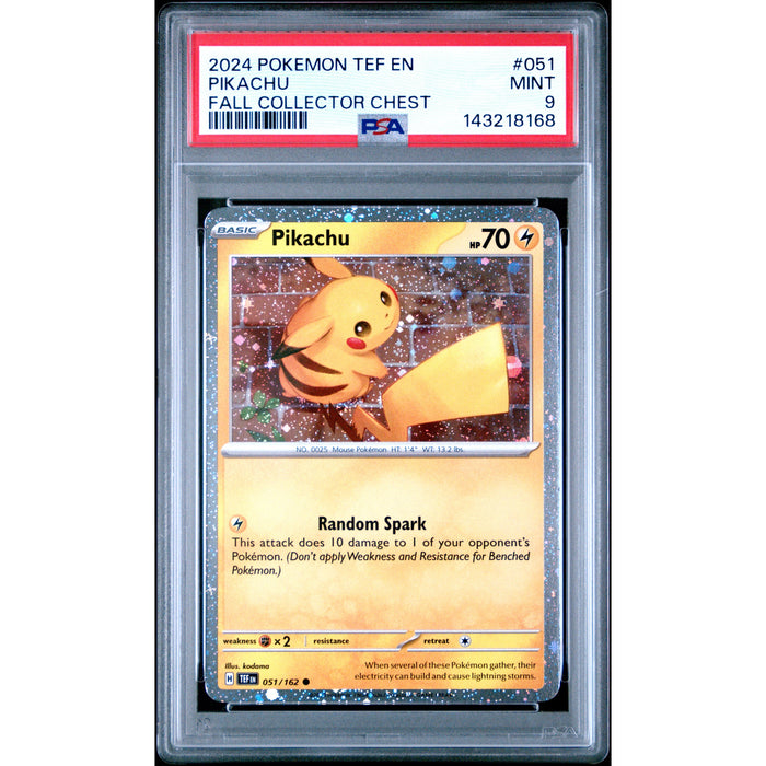 Pokémon TCG: Pikachu #051 PSA 9 - Temporal Forces-143218168