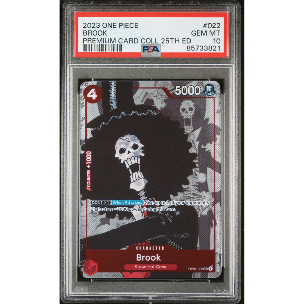 One Piece TCG: Brook #022 PSA 10
