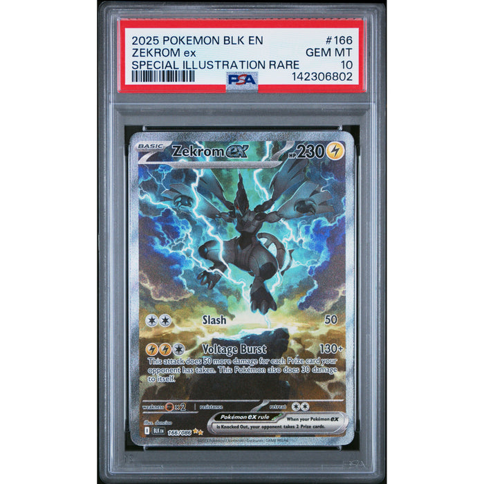 Pokémon TCG: Zekrom Ex #166 PSA 10-142306802