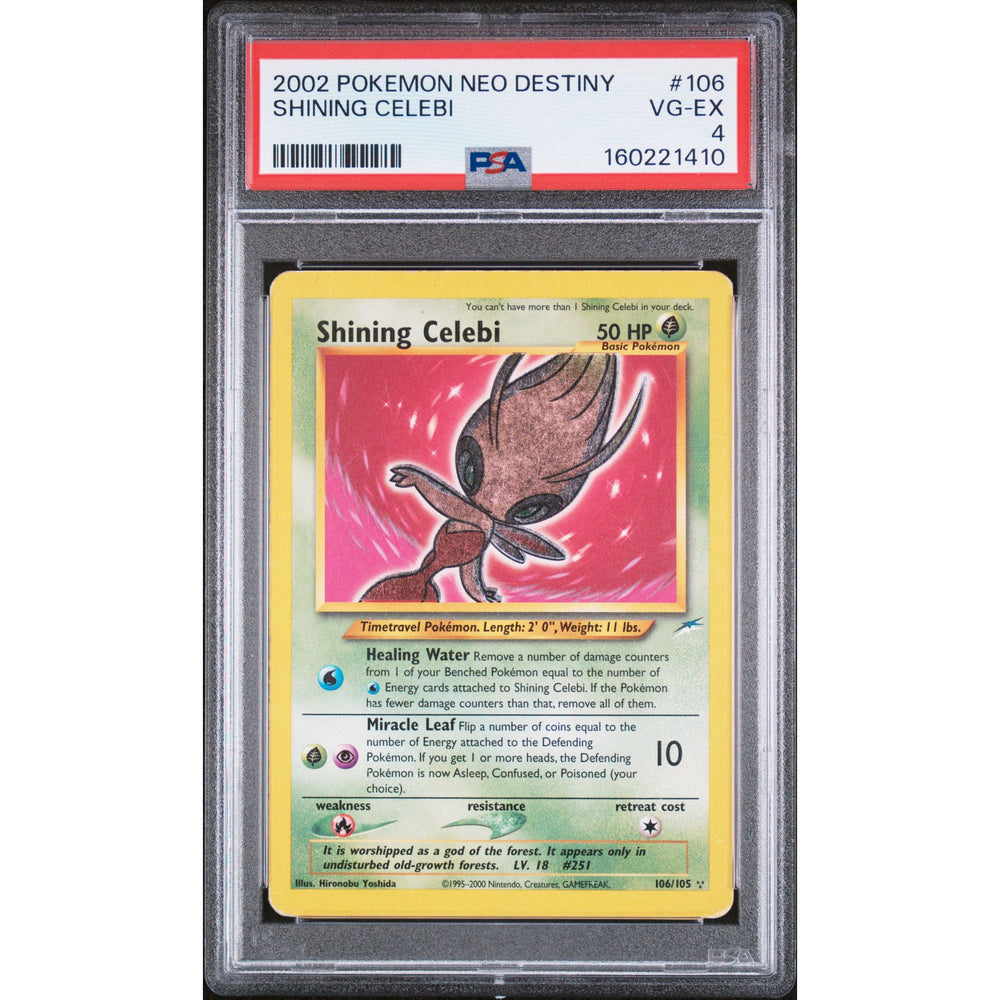Pokémon TCG: Shining Celebi #106 PSA 4 - Neo Destiny