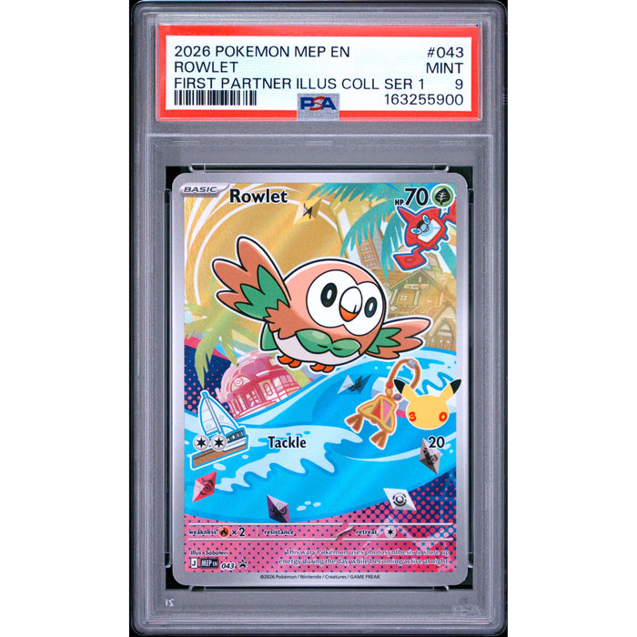 Pokémon TCG: Rowlet #043 PSA 9-163255900