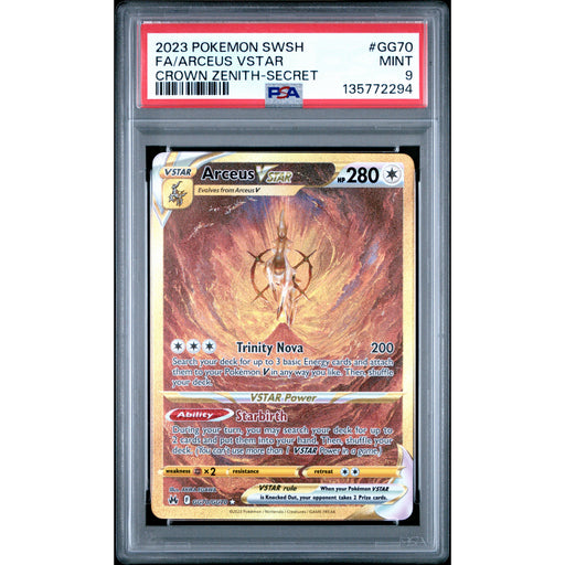 Pokémon TCG: Arceus Vstar GG70 PSA 9 - Crown Zenith-135772294