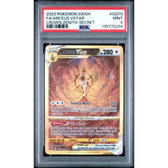 Pokémon TCG: Arceus Vstar GG70 PSA 9 - Crown Zenith
