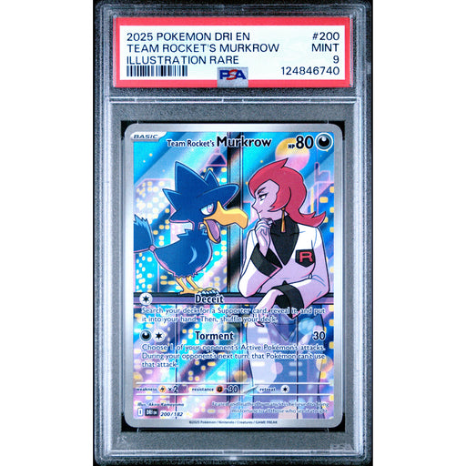 Pokémon TCG: Team Rocket's Murkrow #200 PSA 9-124846740