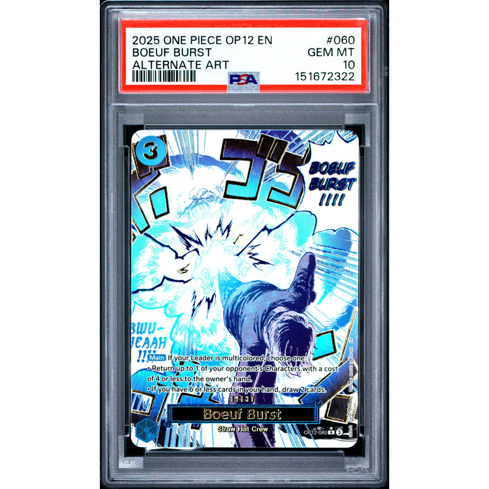 One Piece TCG: Boeuf Burst #060 PSA 10-151672322