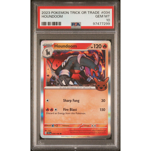 Pokémon TCG: Houndoom 034 PSA 10 - Trick or Trade