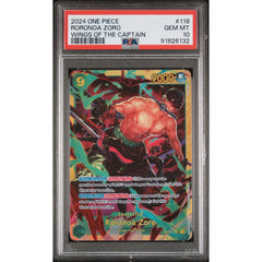 One Piece TCG: Roronoa Zoro #118 PSA 10