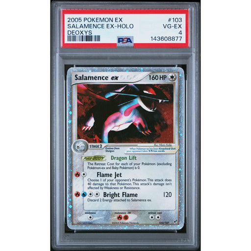 Pokémon TCG: Salamence Ex #103 PSA 4 - Deoxys-143608877