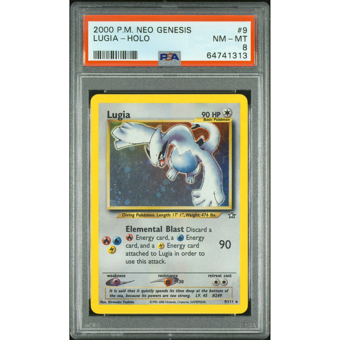 Pokémon TCG: Lugia Holo #9 PSA 8-64741313