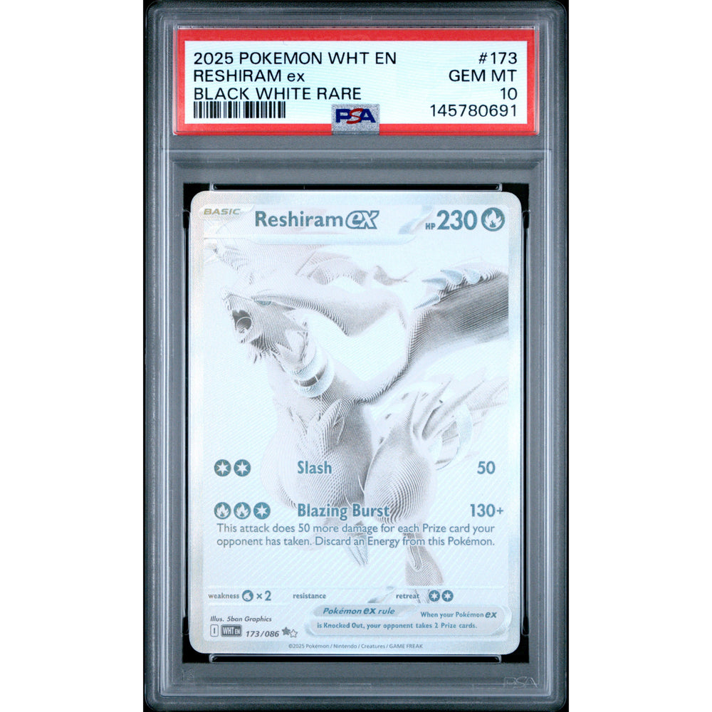 Pokémon TCG: Reshiram Ex #173 PSA 10