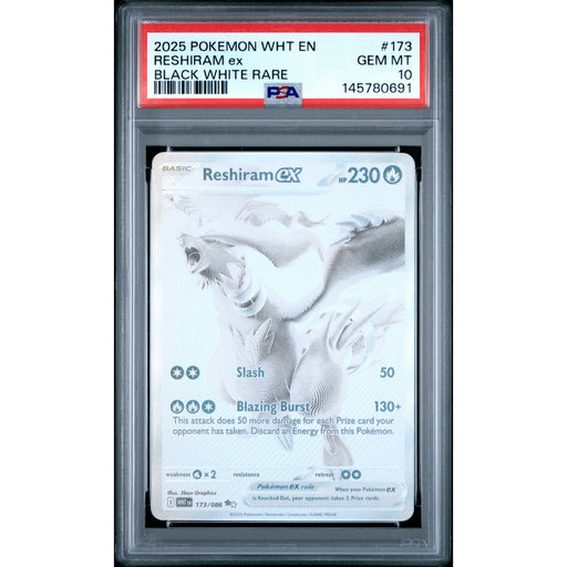 Pokémon TCG: Reshiram Ex #173 PSA 10-145780691