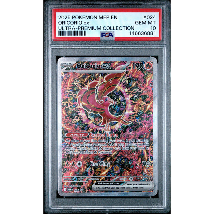 Pokémon TCG: Oricorio Ex #024 PSA 10 - Mega Evolution Promo-146636881