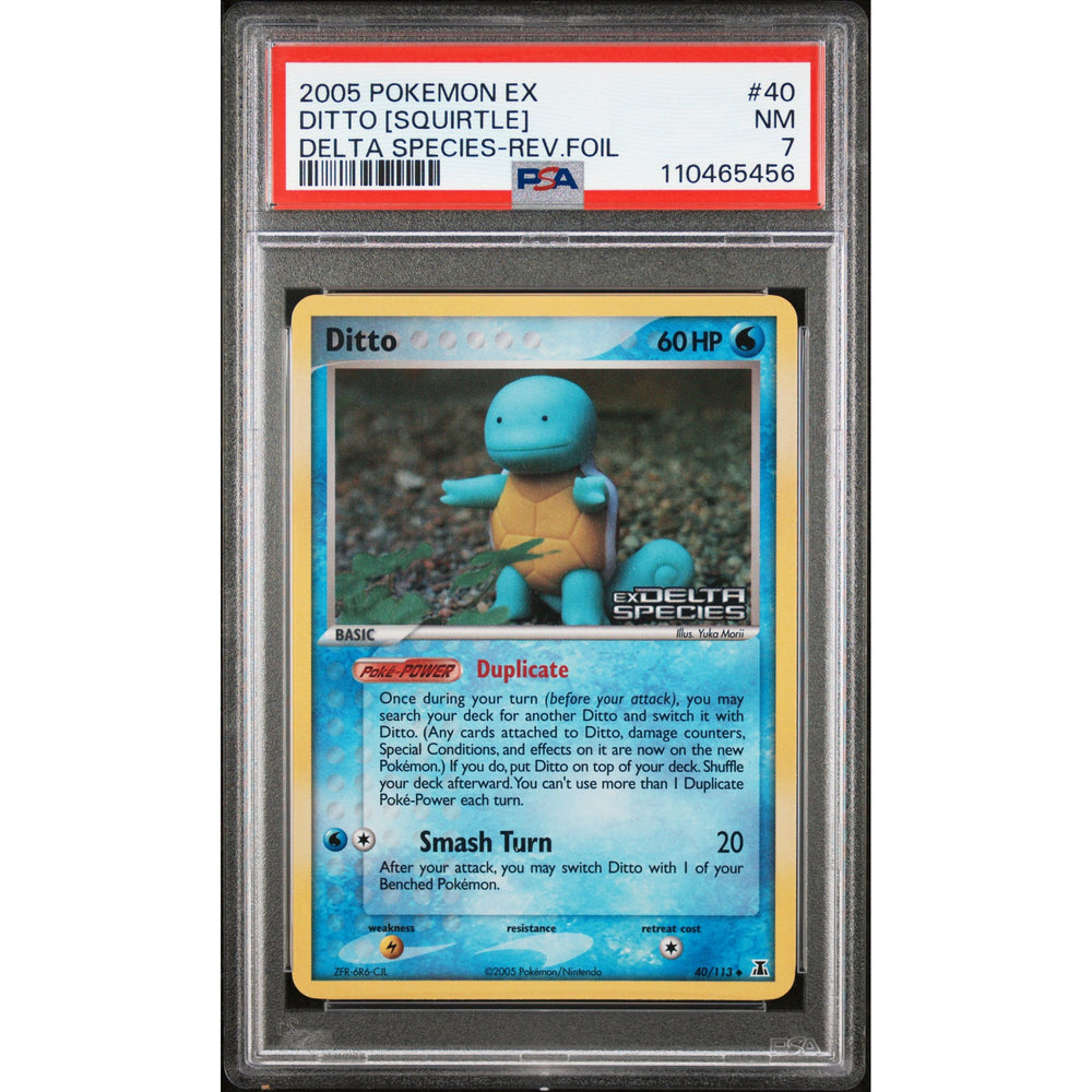 Pokémon TCG: Ditto [Squirtle] #40 PSA 7 - Delta Species