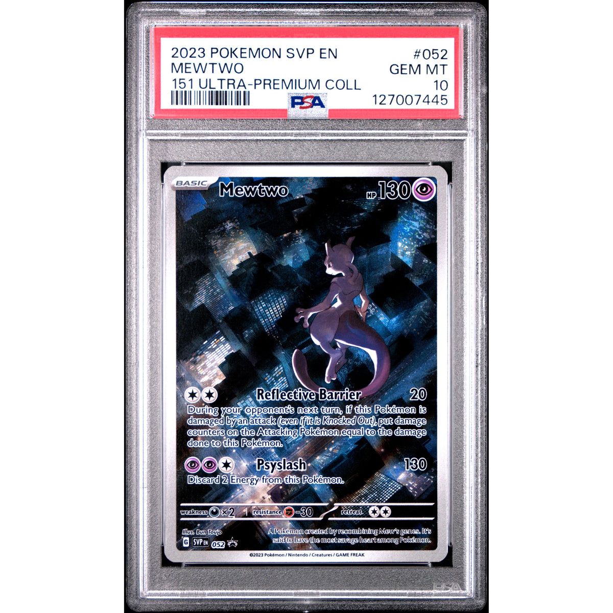 Pokémon TCG: Mewtwo #052 PSA 10-127007445