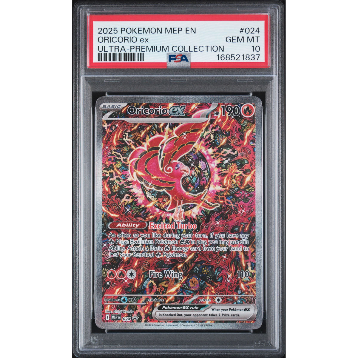 Pokémon TCG: Oricorio Ex #024 PSA 10-168521837
