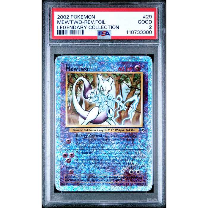 Pokémon TCG: Mewtwo 29 PSA 2 Reverse Holo - Legendary Collection