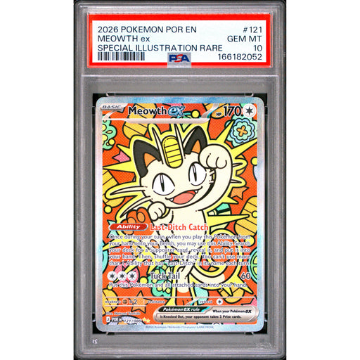 Pokémon TCG: Meowth Ex #121 PSA 10-166182052