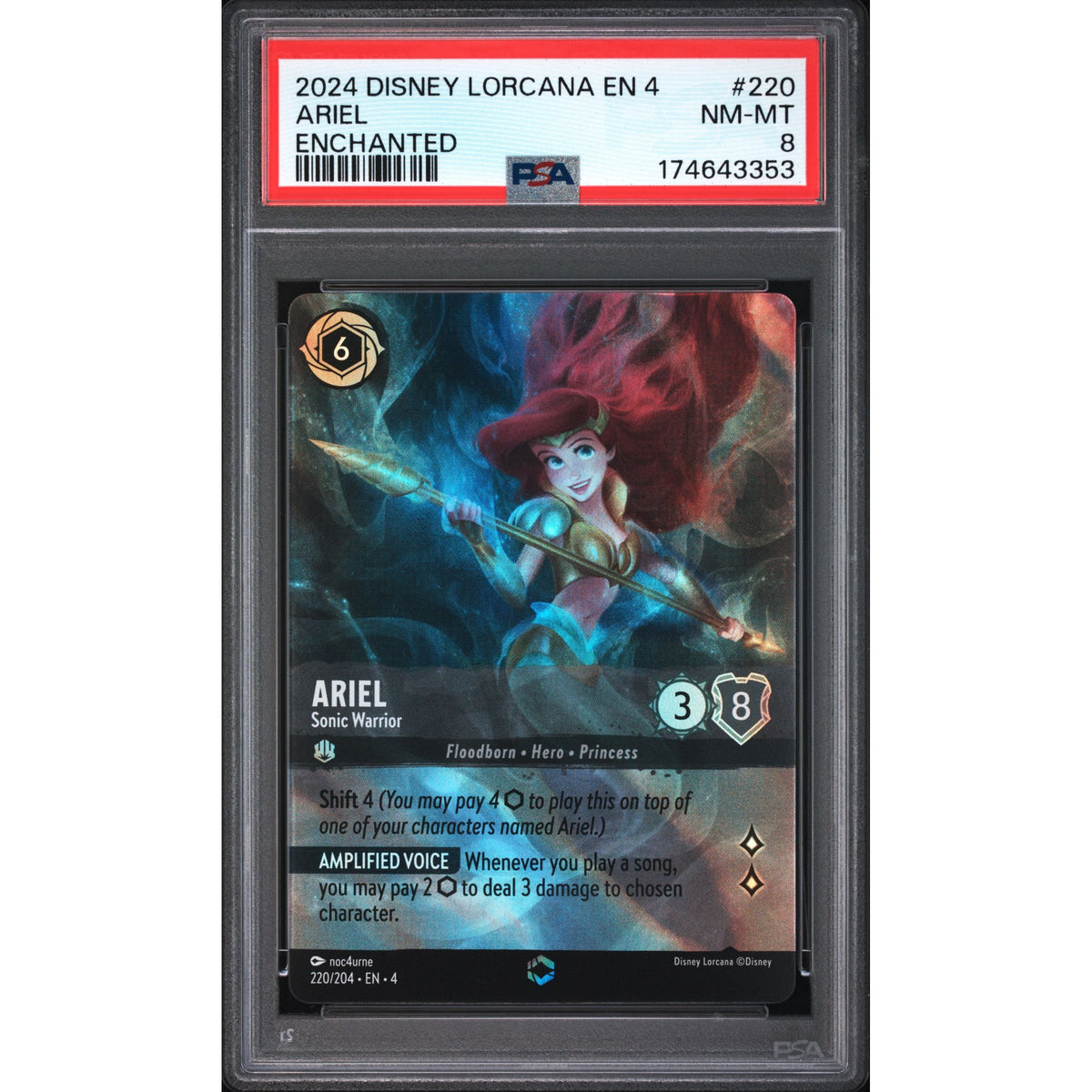Lorcana: Ariel #220 PSA 8-174643353