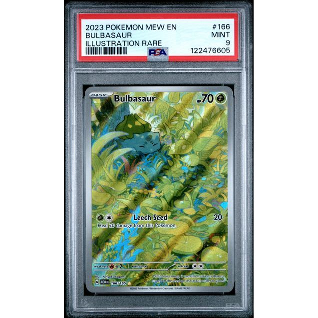 Pokémon TCG: Bulbasaur #166 PSA 9-122476605