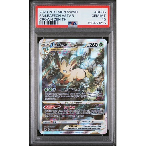 Pokémon TCG: Leafeon Vstar #GG35 PSA 10-158450215