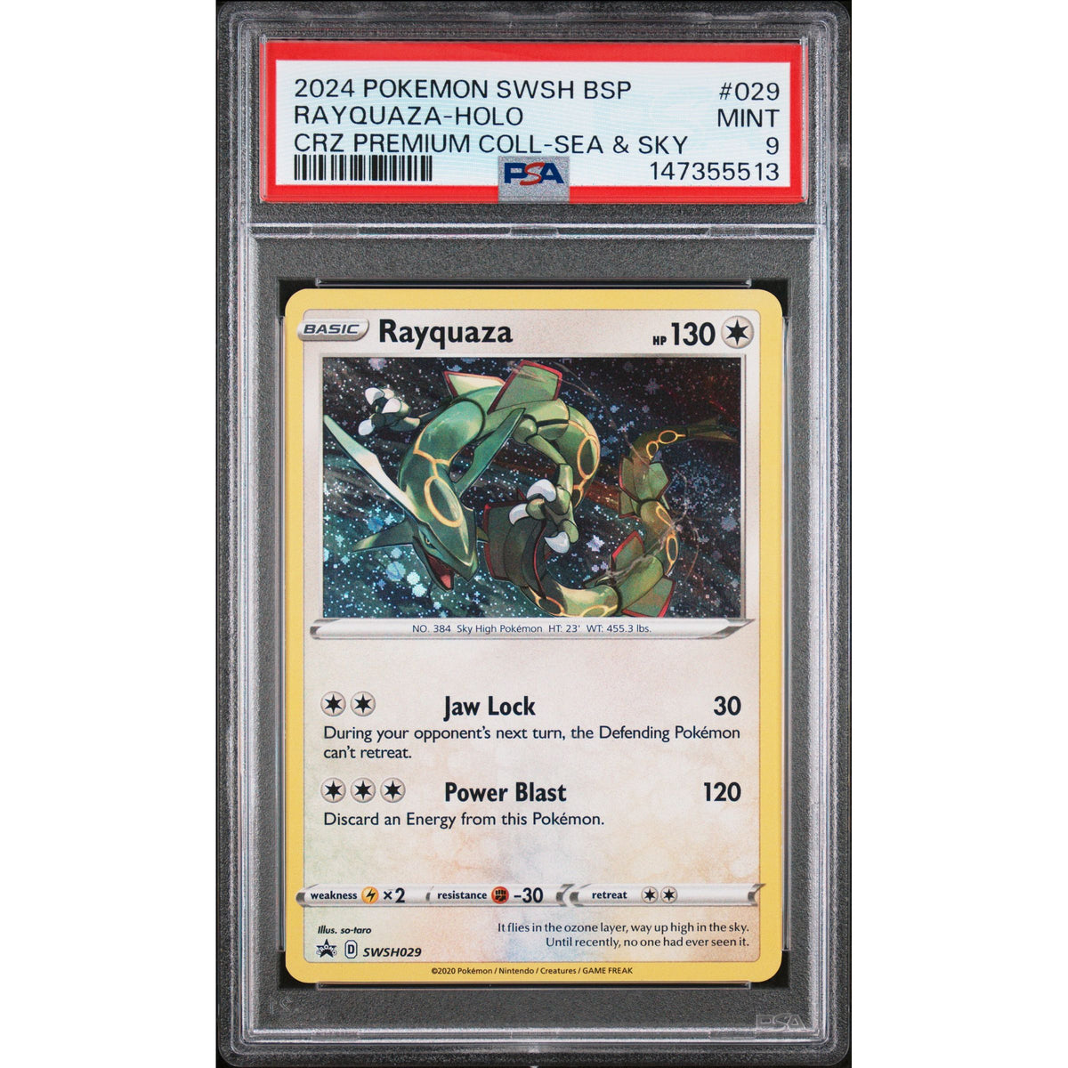 Pokémon TCG: Rayquaza Holo #029 PSA 9-147355513