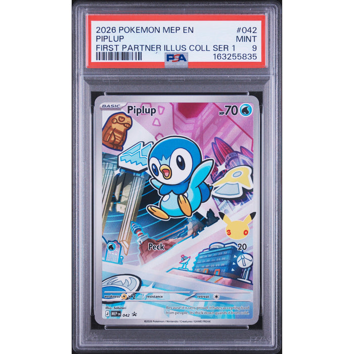 Pokémon TCG: Piplup #042 PSA 9-163255835