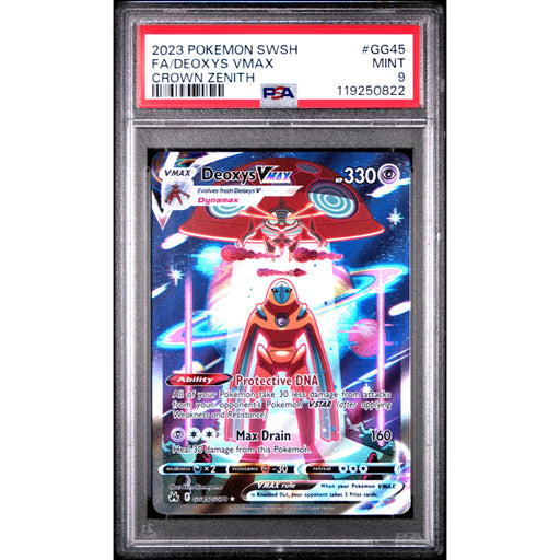 Pokémon TCG: Deoxys Vmax GG45 PSA 9 - Crown Zenith