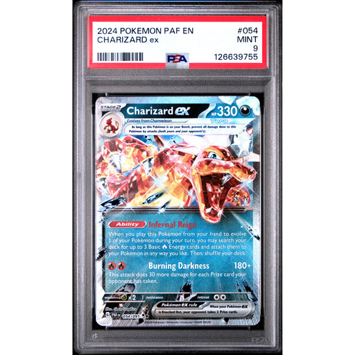 Pokémon TCG: Charizard Ex #054 PSA 9 - Paldean Fates