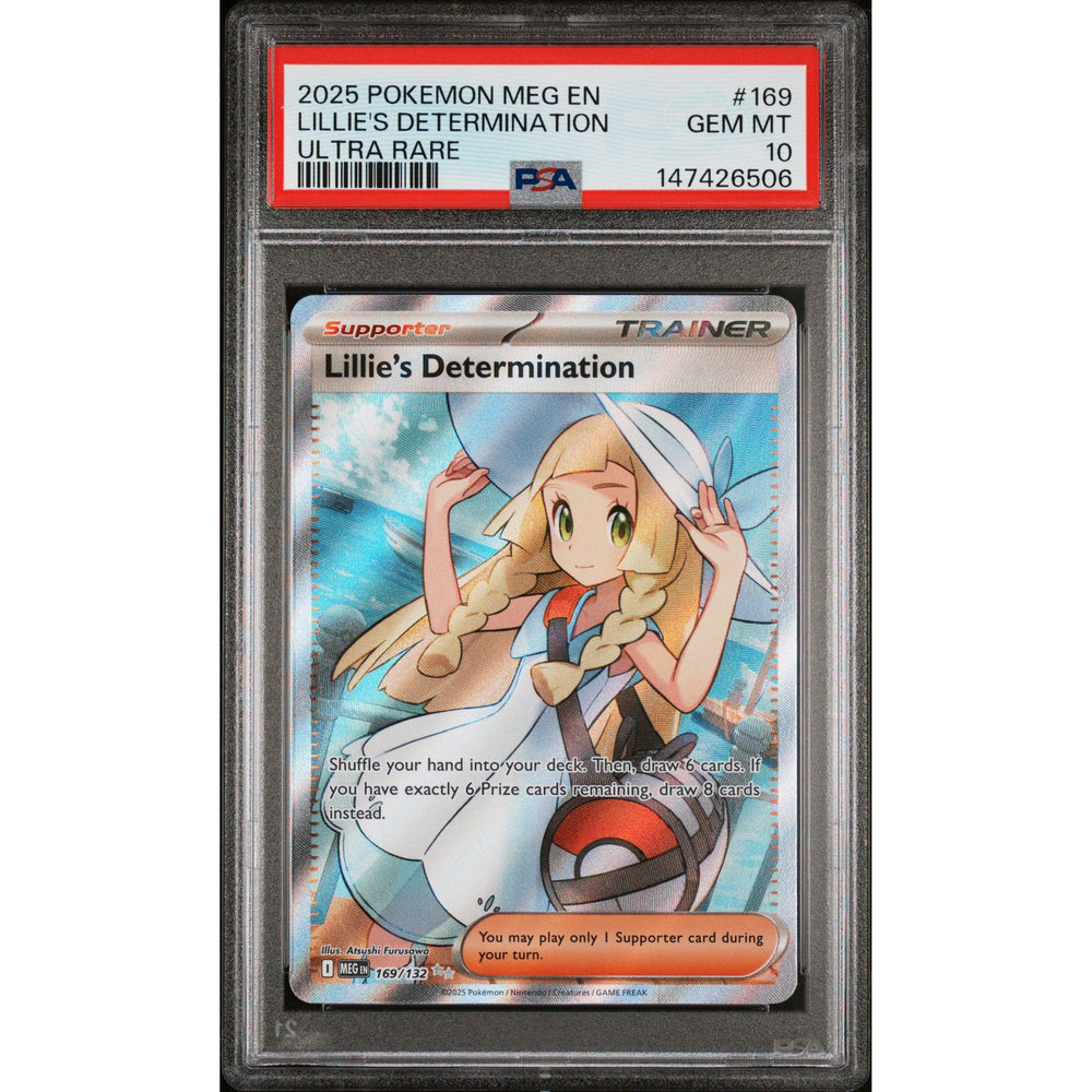 Pokémon TCG: Lillie's Determination #169 PSA 10 - Mega Evolution