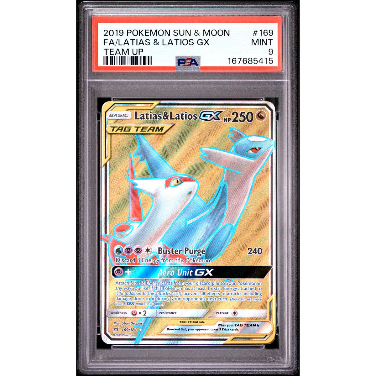 Pokémon TCG: Latias & Latios Gx #169 PSA 9-167685415
