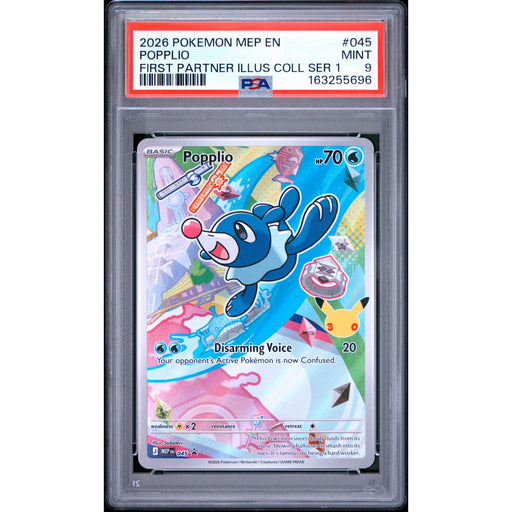 Pokémon TCG: Popplio #045 PSA 9-163255696