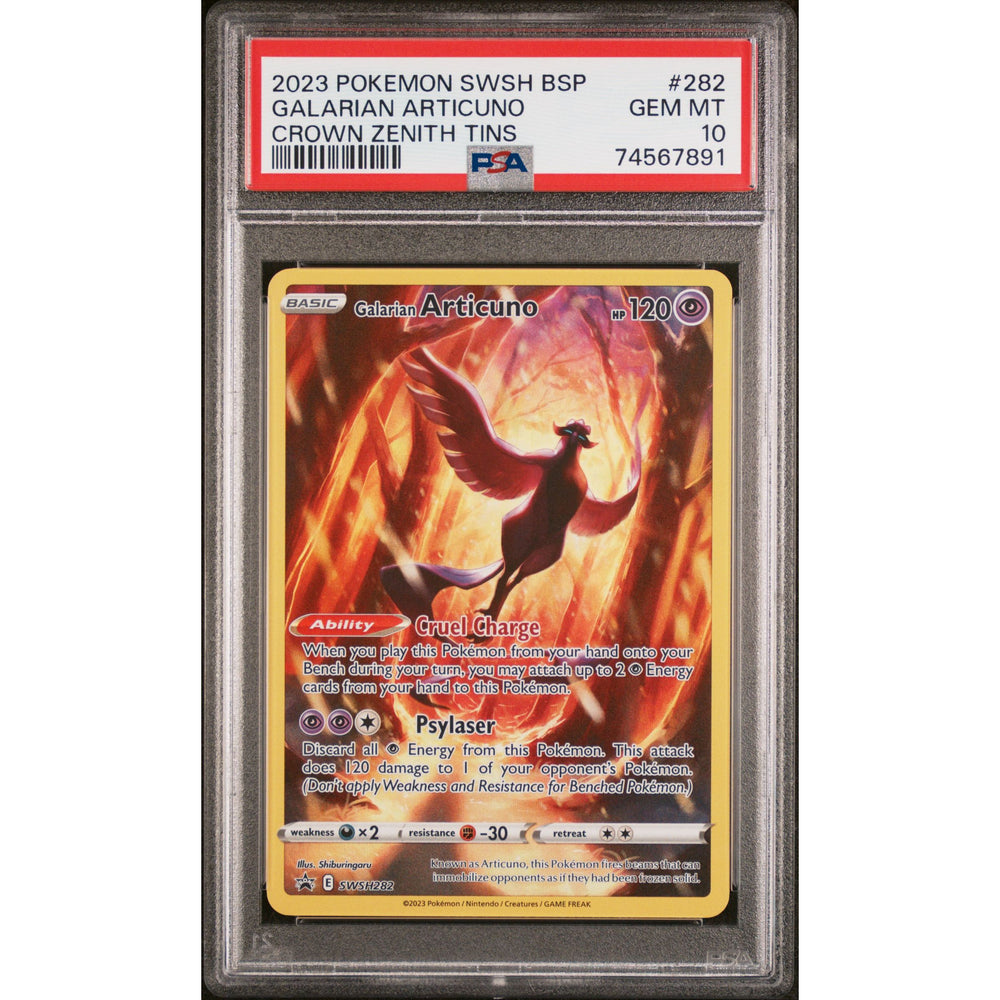 Pokémon TCG: Galarian Articuno #282 PSA 10 - Sword & Shield Black Star Promo