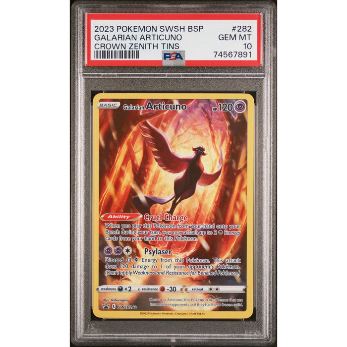 Pokémon TCG: Galarian Articuno #282 PSA 10-74567891