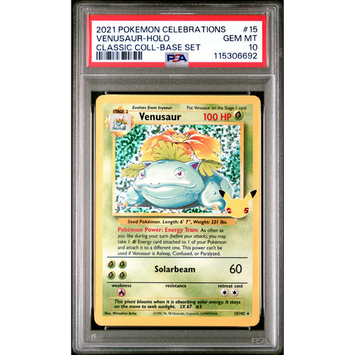 Pokémon TCG: Venusaur Holo #15 PSA 10-115306692
