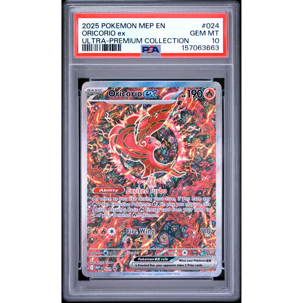 Pokémon TCG: Oricorio Ex #024 PSA 10 - Mega Evolution Promo