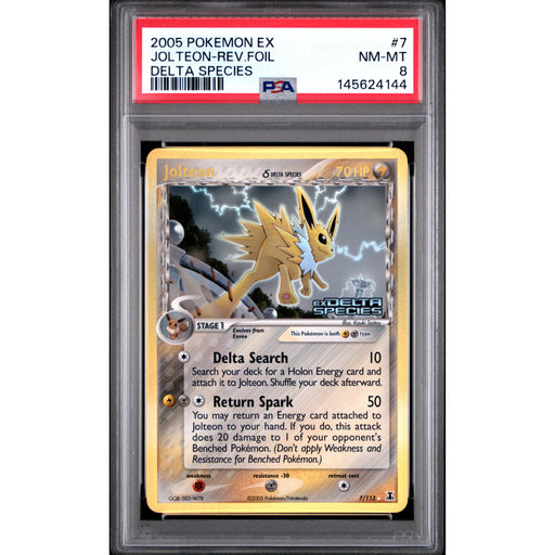 Pokémon TCG: Jolteon #7 PSA 8 Reverse Holo - Delta Species-145624144