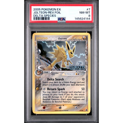Pokémon TCG: Jolteon #7 PSA 8 Reverse Holo - Delta Species