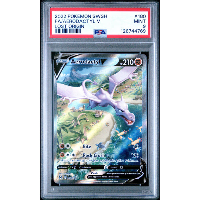 Pokémon TCG: Aerodactyl V #180 PSA 9-126744769