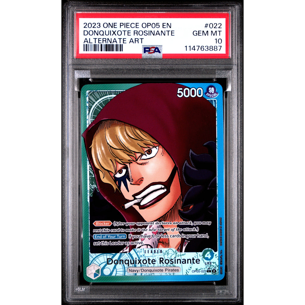 One Piece TCG: Donquixote Rosinante #022 PSA 10