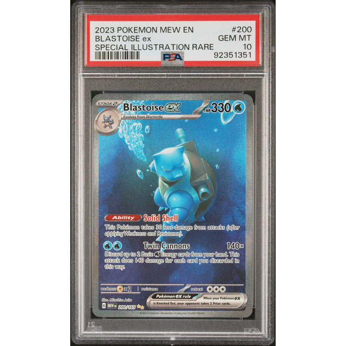 Pokémon TCG: Blastoise Ex #200 PSA 10-92351351