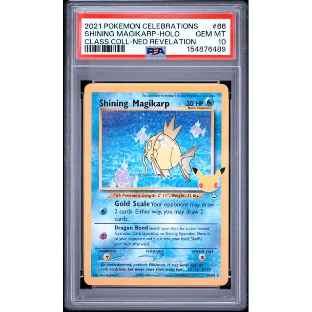 Pokémon TCG: Shining Magikarp Holo #66 PSA 10-154876489