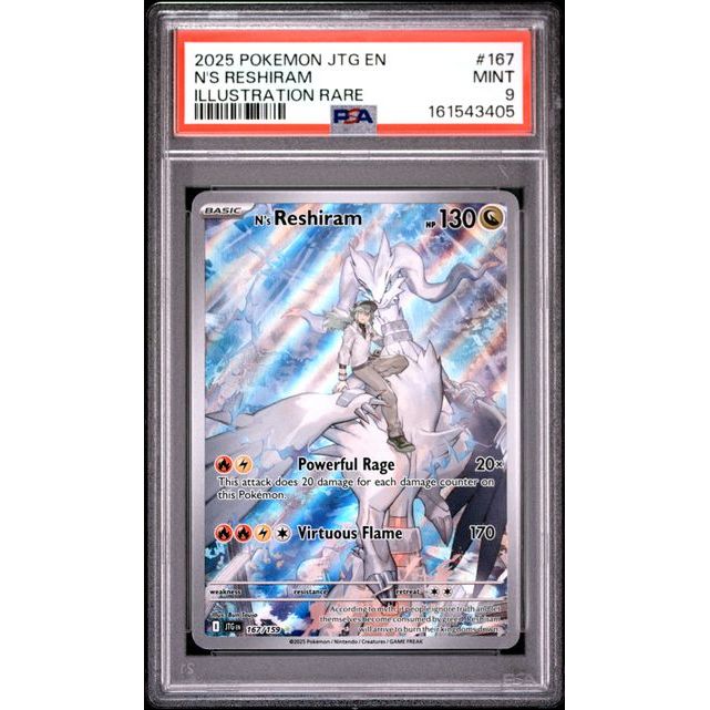 Pokémon TCG: N's Reshiram #167 PSA 9-161543405