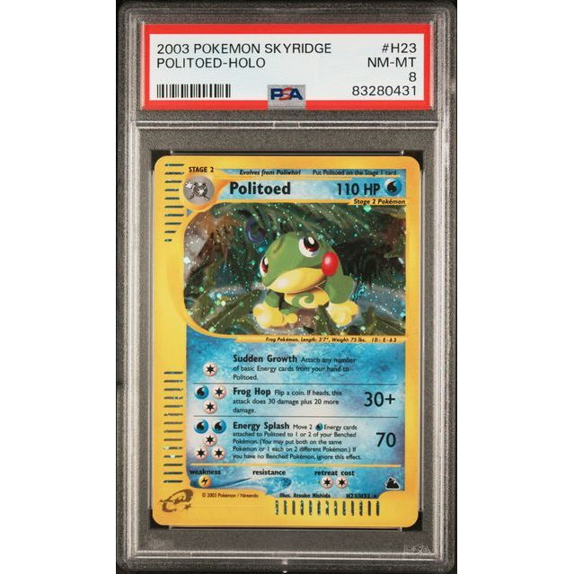 Pokémon TCG: Politoed Holo #H23 PSA 8-83280431
