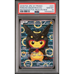 Pokémon TCG: Rayquaza Poncho Pikachu #231 PSA 10