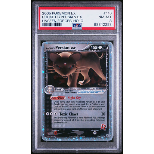 Pokémon TCG: Rocket's Persian Ex #116 PSA 8 - Unseen Forces-98842293