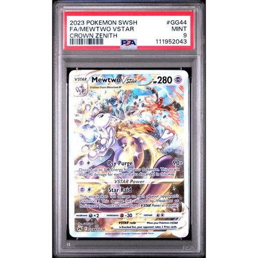 Pokémon TCG: Mewtwo Vstar #GG44 PSA 9-111952043