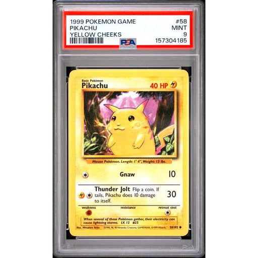 Pokémon TCG: Pikachu #58 PSA 9-157304185